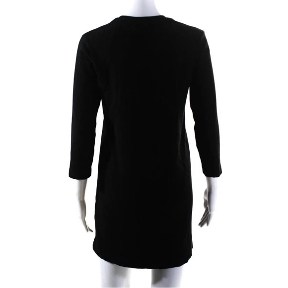 NWOT Reformation Wednesday Black Ribbed Knit Dress🖤🖤🖤 - Picture 6 of 13